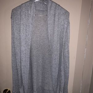 Gray Open cardigan